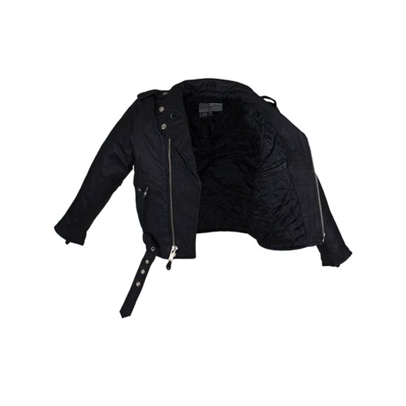 Dream Apparel Kids Genuine Leather Motorcycle Jacket KD344 - Picture 4 of 7